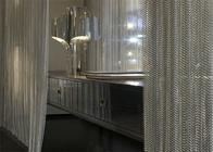 Custom 1.2mm Metal Coil Curtain Hotel Decoration Wire Mesh White Color