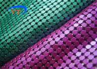 Glittery Woven Aluminum Mesh Fabric Glomesh Metal Chain Mail Fabric 45*150cm For Clothing