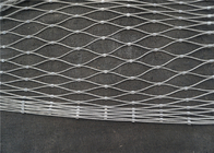 Aisi Ss304 316 Stainless Steel Rope Mesh / Staircase Railing Flexible Woven Wire Mesh