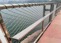 Light Weight Knitted Stainless Steel Ferrule Rope Mesh For Commercial Guard Rail System