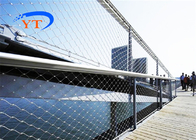 316l Wire Rope Net Soft Flexible Architectural Bridge 50x50mm