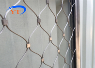 Safety Anti Falling Deck Railing Rope Wire Mesh For Architecture Bridge Stairway