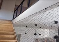 Staircase Expanded Metal Wire Mesh AISI 304 316 Inox Cable Wire Mesh With Sleeves