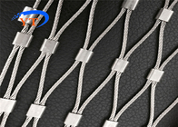 Handwoven Diamond Stainless Steel Ferrule Rope Mesh Soft Zoological Enclosures