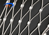 Irregular Shape Ferrule Type Cable Mesh ss304 Zoo Enclosure Mesh For Tiger