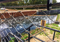 Balustrade Infills 60x60mm Steel Wire Rope Mesh Fencing For Bridge Railings