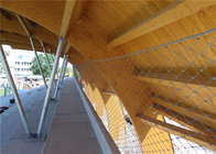 Bridge Stairway 316 Flexible Stainless Steel Cable Netting In Balustrade Infill System