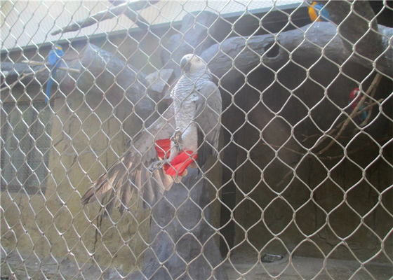 Rust Resistant 1.2mm Ss Rope Mesh Toughness For Zoo Animals