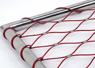 Flexible Inox Wire Mesh Cable 3.0mm Metal Wire Mesh Panels For Staircase Railing