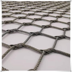 50mm Zoo Wire Mesh Strong Flexible Stainless Steel Knotted Animal Enclosure Fence
