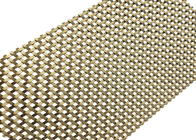 17.5mm Architectural Woven Wire Mesh Facades Perforated Metal Mesh Screen 1.5mm