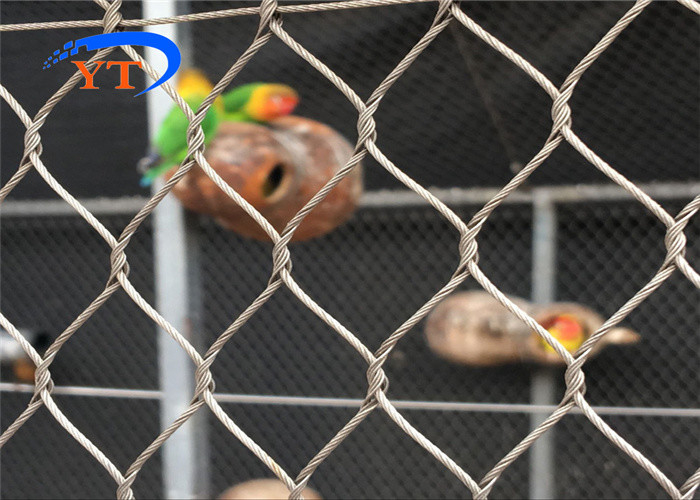 Oem Odm Stainless Steel Ferrule Rope Mesh In Animal Enclosure And Bird Cages
