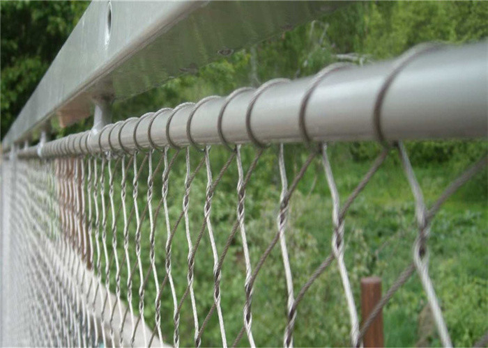 316 Grade Stainless Rope Mesh Railing Fillings For Bridge Safety