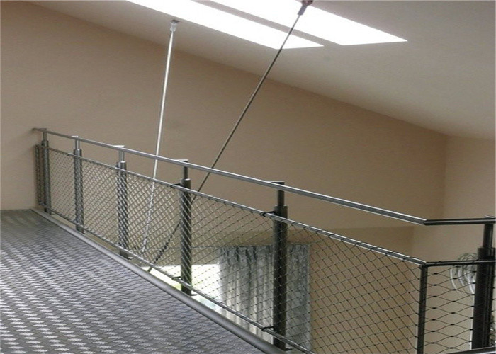 Drop Safe Net Anti Falling Stainless Steel Knotted Rope Mesh For Shopping Market