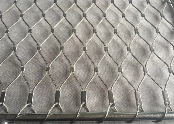 Balcony Balustrade Infill Stainless Rope Mesh Steel Architecture System For Fence